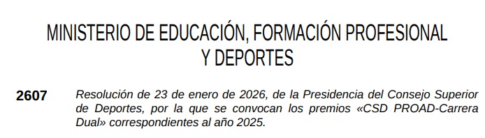 Premios CSD PROAD-Carrera Dual 